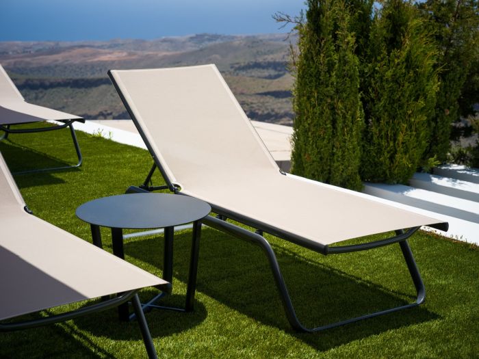 Tumbona de exterior Tampa XL con brazos